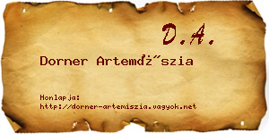 Dorner Artemíszia névjegykártya